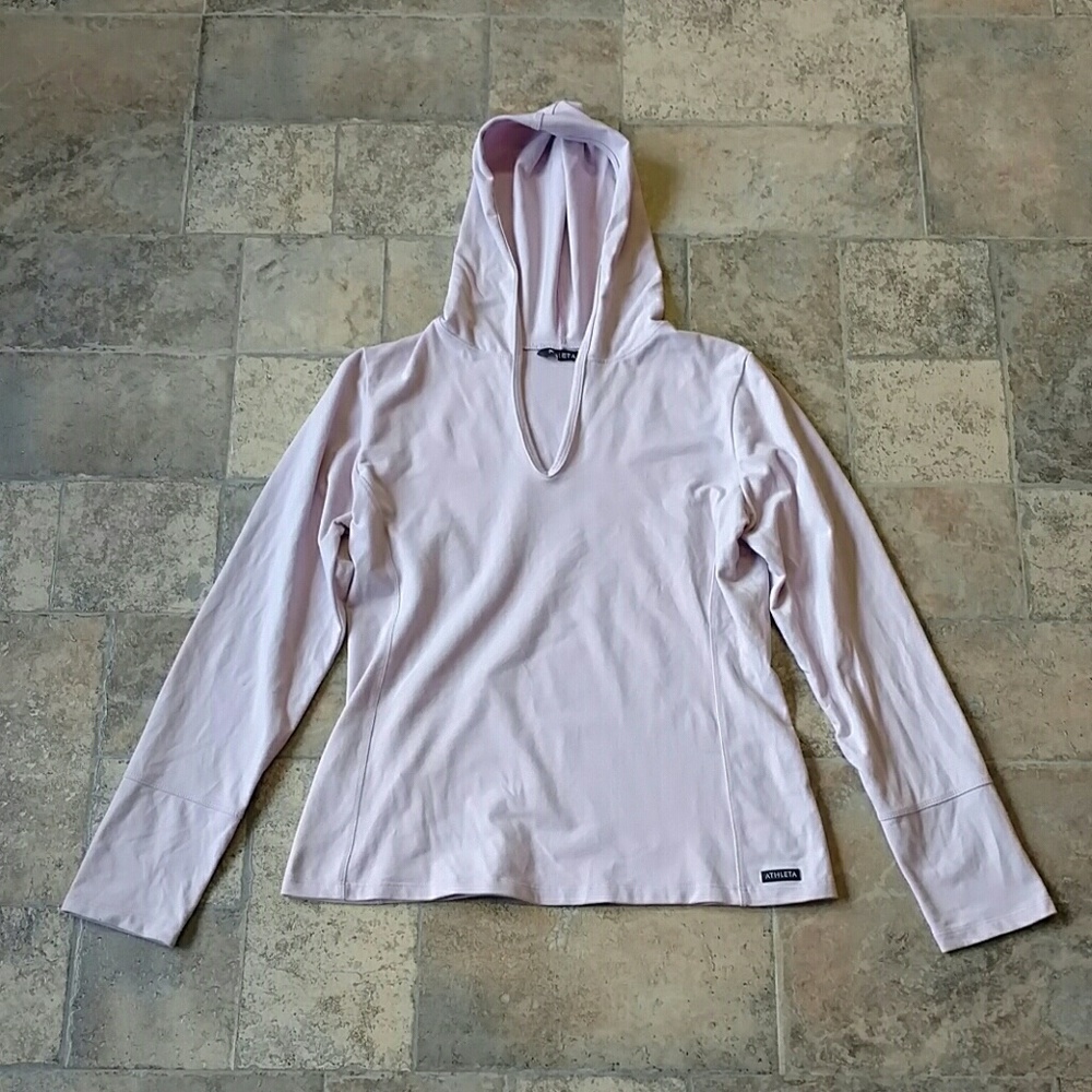 Athleta lavender pullover hoodie size medium
